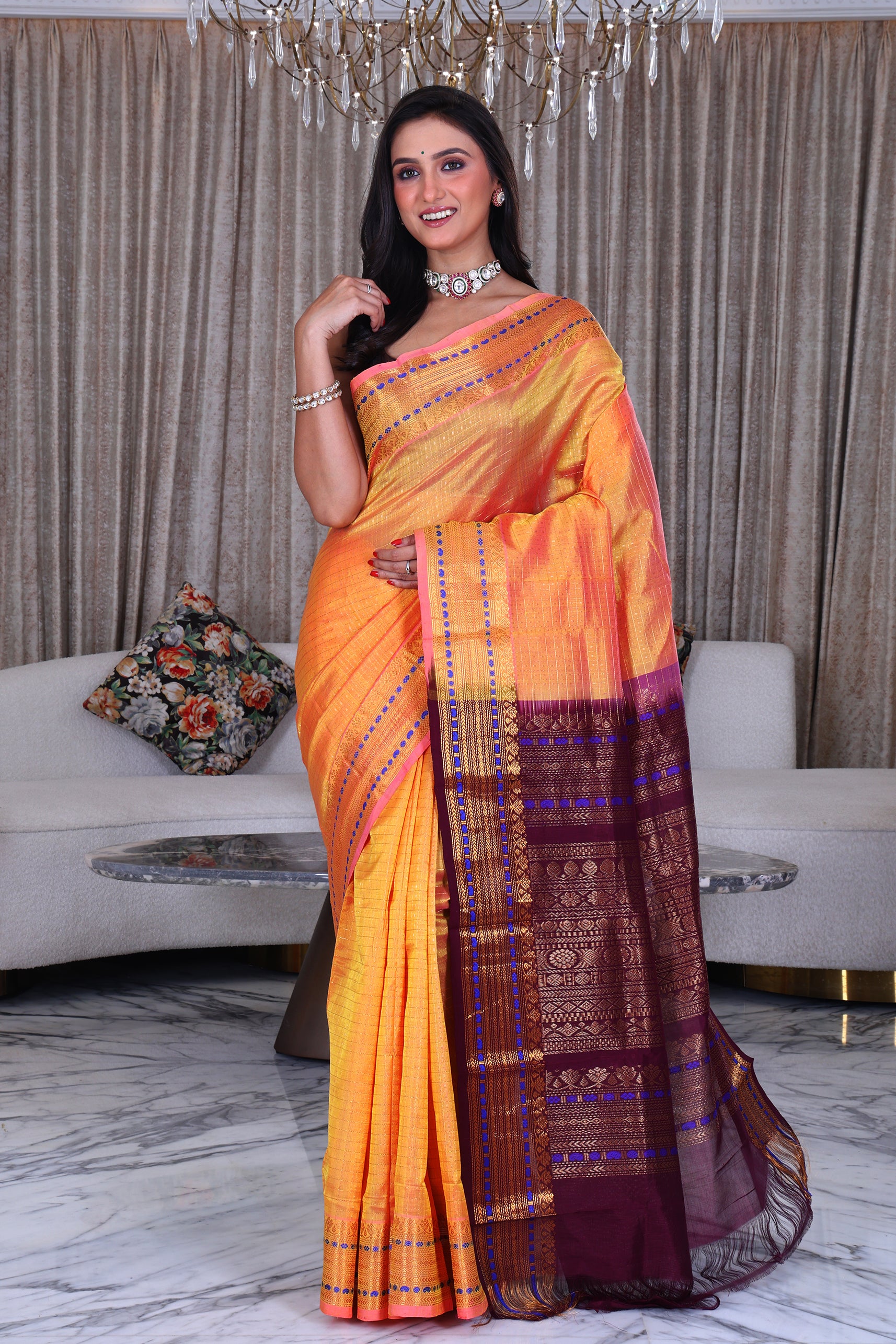 Checks Sico Kanjivaram